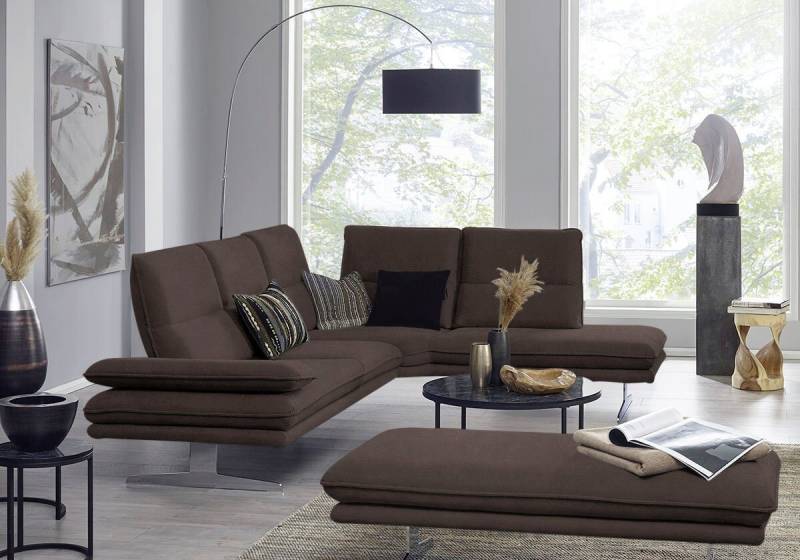 W.SCHILLIG Ecksofa broadway, Sitztiefenverstellung, Kopfteil- & Seitenteilverstellung, Breite 284cm von W.SCHILLIG