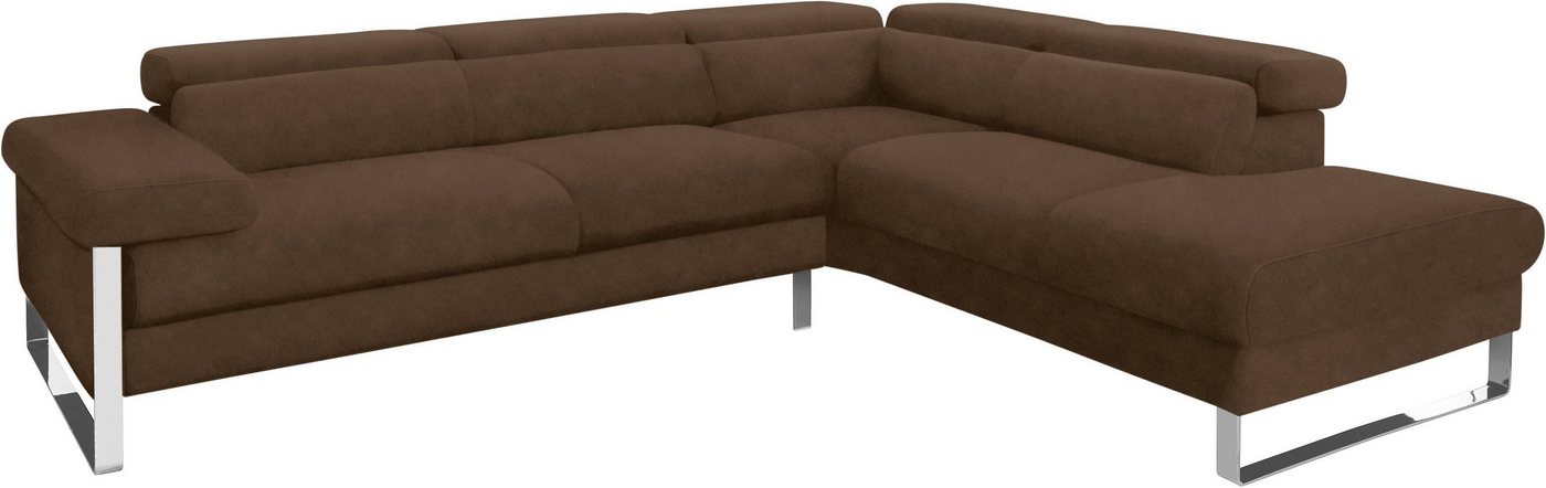 W.SCHILLIG Ecksofa finn, toller Sitzkomfort, L-Form, hochwertige Verarbeitungsdetails, German Design Award 2016, Fußgestell Chrom glänzend, Breite 281 cm W.SCHILLIG Ecksofa finn, toller Sitzkomfort, L-Form, hochwertige Verarbeitungsdetails, German Design Award 2016, Fußgestell Chrom glänzend, Breite 281 cm von W.SCHILLIG