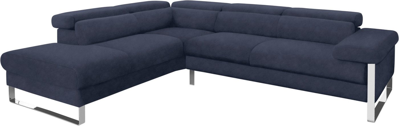 W.SCHILLIG Ecksofa finn, German Design Award 2016, Fußgestell Chrom glänzend, Breite 281 cm von W.SCHILLIG