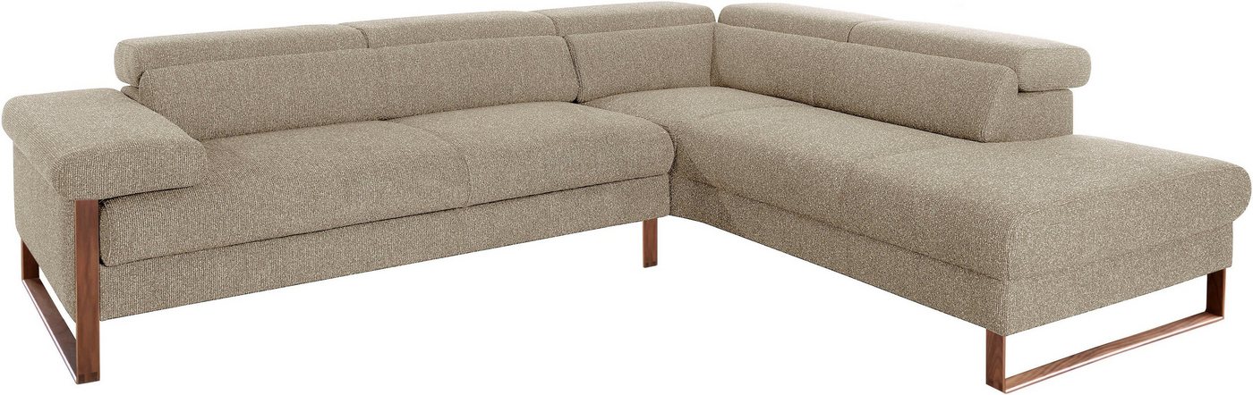 W.SCHILLIG Ecksofa finn, Designsofa mit tollem Sitzkomfort, bequem, L-Form, German Design Award 2016, Fußgestell Nussbaum natur, Breite 281 cm W.SCHILLIG Ecksofa finn, Designsofa mit tollem Sitzkomfort, bequem, L-Form, German Design Award 2016, Fußgestell Nussbaum natur, Breite 281 cm von W.SCHILLIG