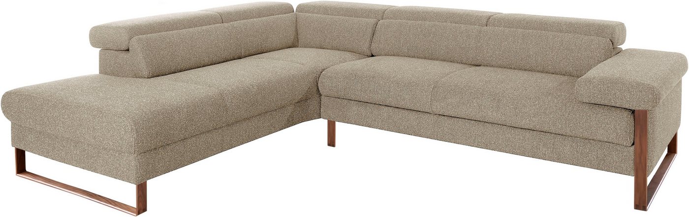W.SCHILLIG Ecksofa finn, Designsofa mit tollem Sitzkomfort, bequem, L-Form, German Design Award 2016, Fußgestell Nussbaum natur, Breite 281 cm W.SCHILLIG Ecksofa finn, Designsofa mit tollem Sitzkomfort, bequem, L-Form, German Design Award 2016, Fußgestell Nussbaum natur, Breite 281 cm von W.SCHILLIG