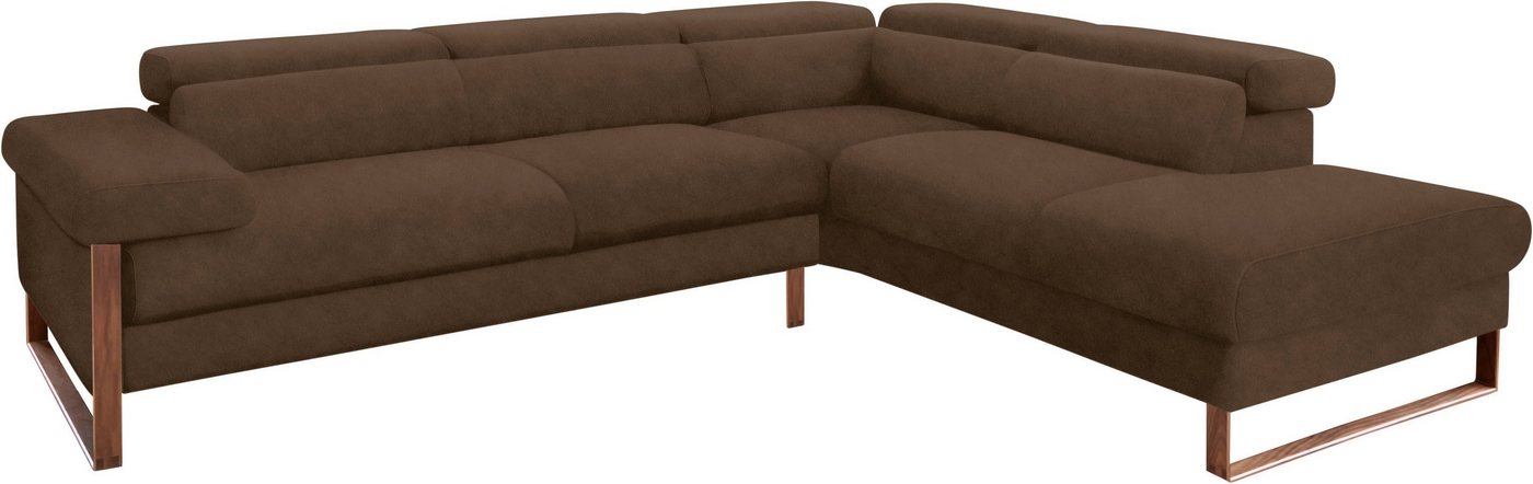 W.SCHILLIG Ecksofa finn, Designsofa mit tollem Sitzkomfort, bequem, L-Form, German Design Award 2016, Fußgestell Nussbaum natur, Breite 281 cm W.SCHILLIG Ecksofa finn, Designsofa mit tollem Sitzkomfort, bequem, L-Form, German Design Award 2016, Fußgestell Nussbaum natur, Breite 281 cm von W.SCHILLIG