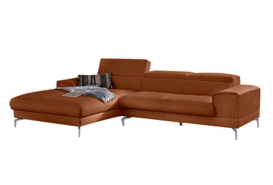 W.SCHILLIG Ecksofa piedroo, Kopfteilverstellung, wahlweise mit Sitztiefenverstellung, Breite 303cm von W.SCHILLIG