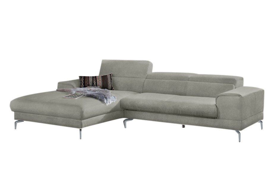 W.SCHILLIG Ecksofa piedroo, Kopfteilverstellung, wahlweise mit Sitztiefenverstellung, Breite 303cm von W.SCHILLIG