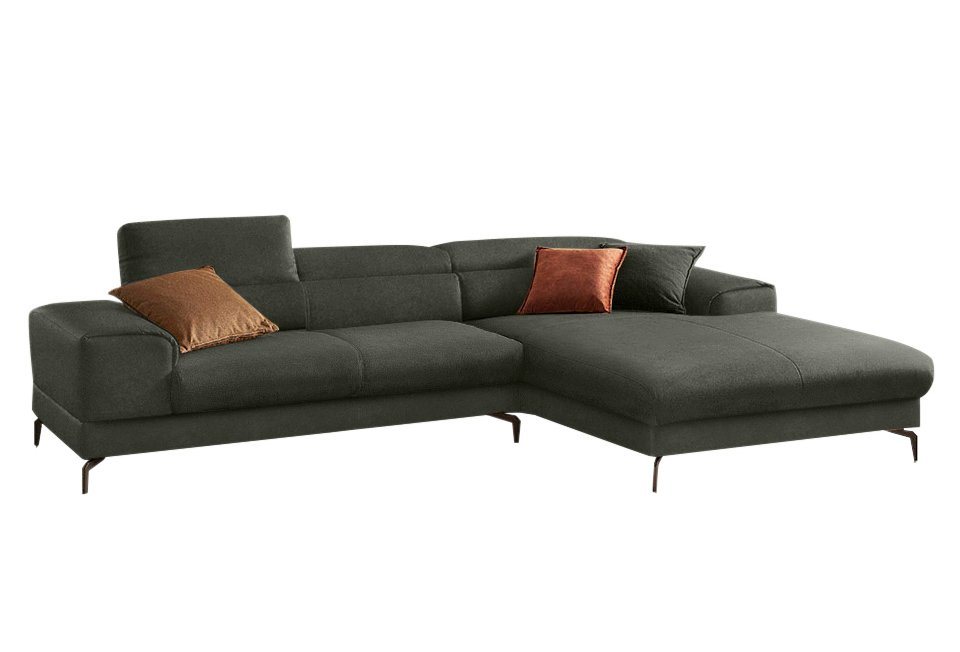 W.SCHILLIG Ecksofa piedroo, Kopfteilverstellung, wahlweise mit Sitztiefenverstellung, Breite 303cm von W.SCHILLIG