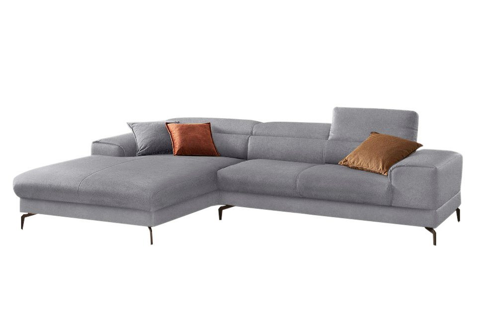 W.SCHILLIG Ecksofa piedroo, Kopfteilverstellung, wahlweise mit Sitztiefenverstellung, Breite 303cm von W.SCHILLIG