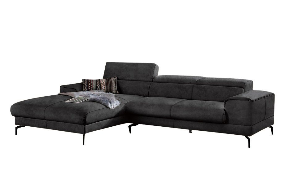 W.SCHILLIG Ecksofa piedroo, Kopfteilverstellung, wahlweise mit Sitztiefenverstellung, Breite 303cm von W.SCHILLIG