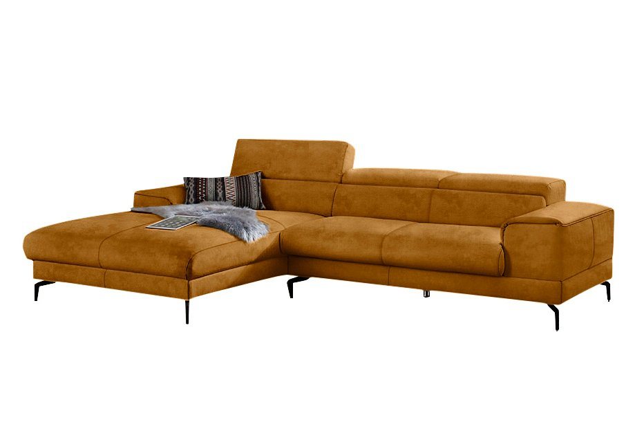 W.SCHILLIG Ecksofa piedroo, Kopfteilverstellung, wahlweise mit Sitztiefenverstellung, Breite 303cm von W.SCHILLIG