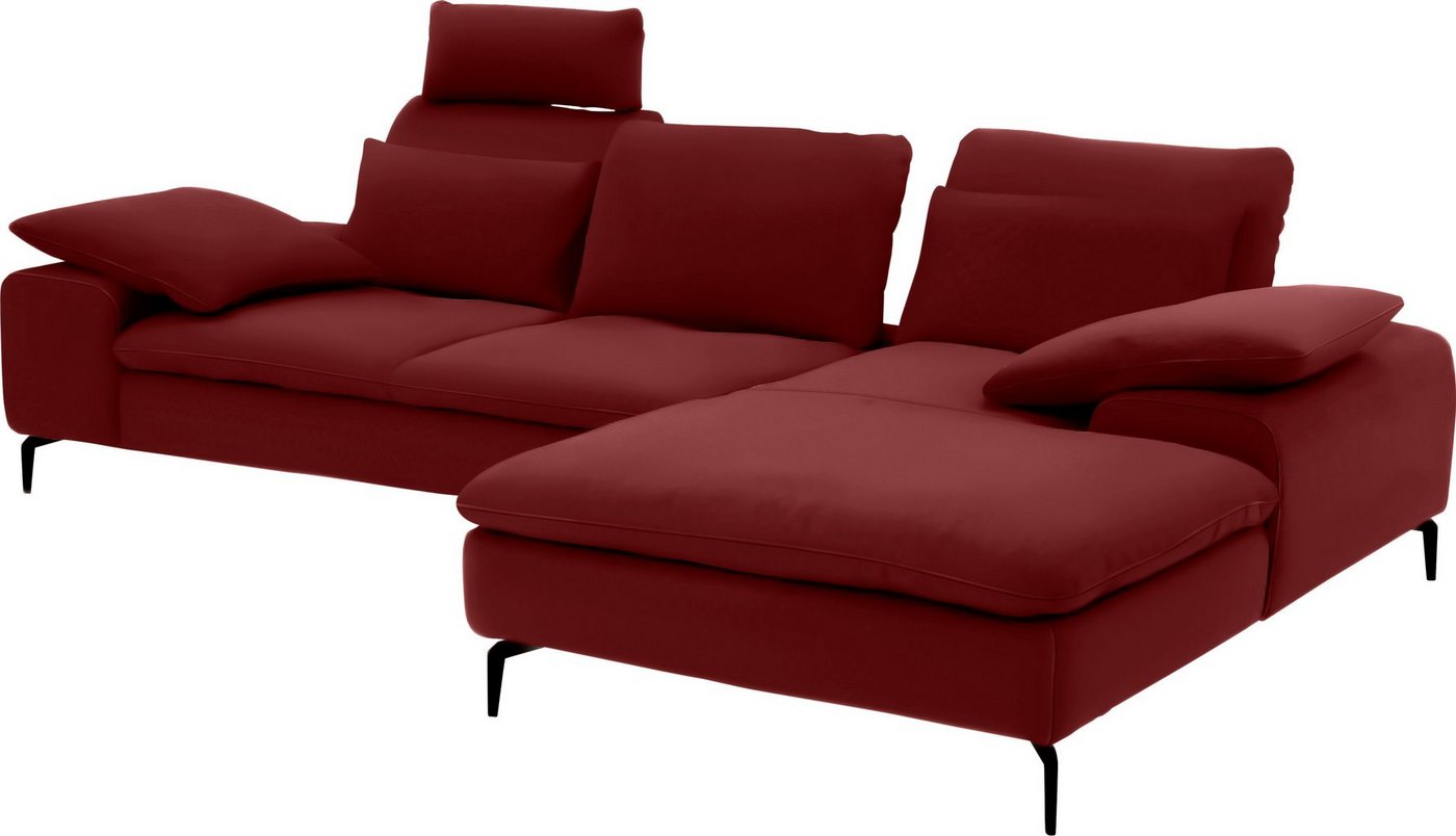 W.SCHILLIG Ecksofa valentinoo, Set, inklusive Hocker, mit Sitztiefenverstellung, Breite 299 cm von W.SCHILLIG