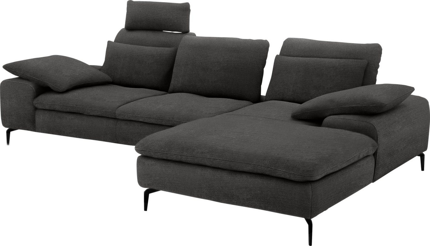 W.SCHILLIG Ecksofa valentinoo, Set, inklusive Hocker, mit Sitztiefenverstellung, Breite 299 cm von W.SCHILLIG