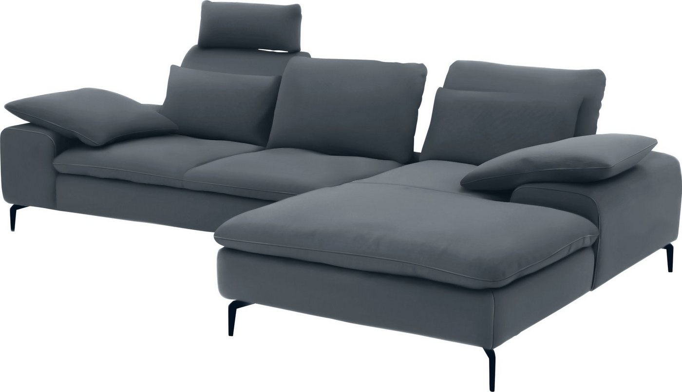 W.SCHILLIG Ecksofa valentinoo, Set, inklusive Hocker, mit Sitztiefenverstellung, Breite 299 cm von W.SCHILLIG