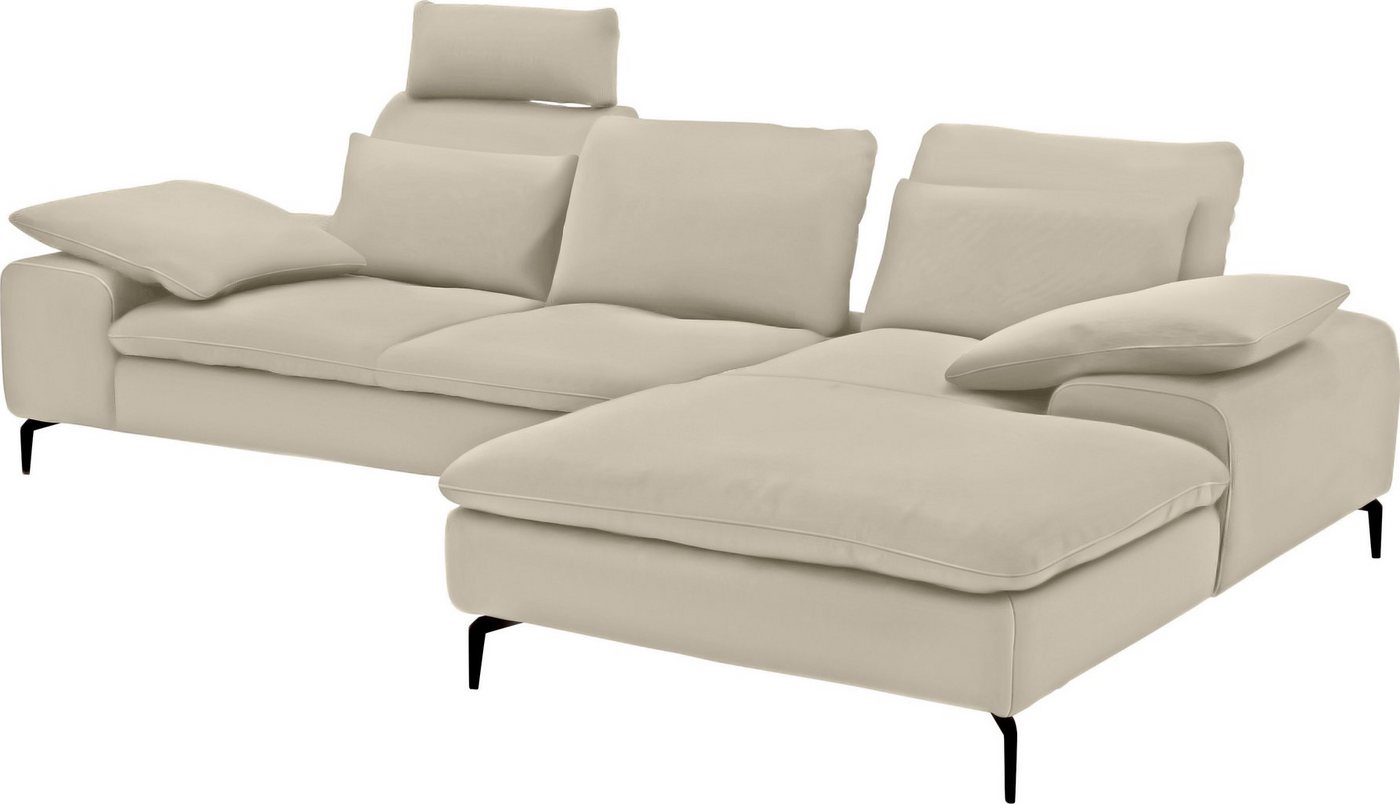 W.SCHILLIG Ecksofa valentinoo, Set, inklusive Hocker, mit Sitztiefenverstellung, Breite 299 cm von W.SCHILLIG