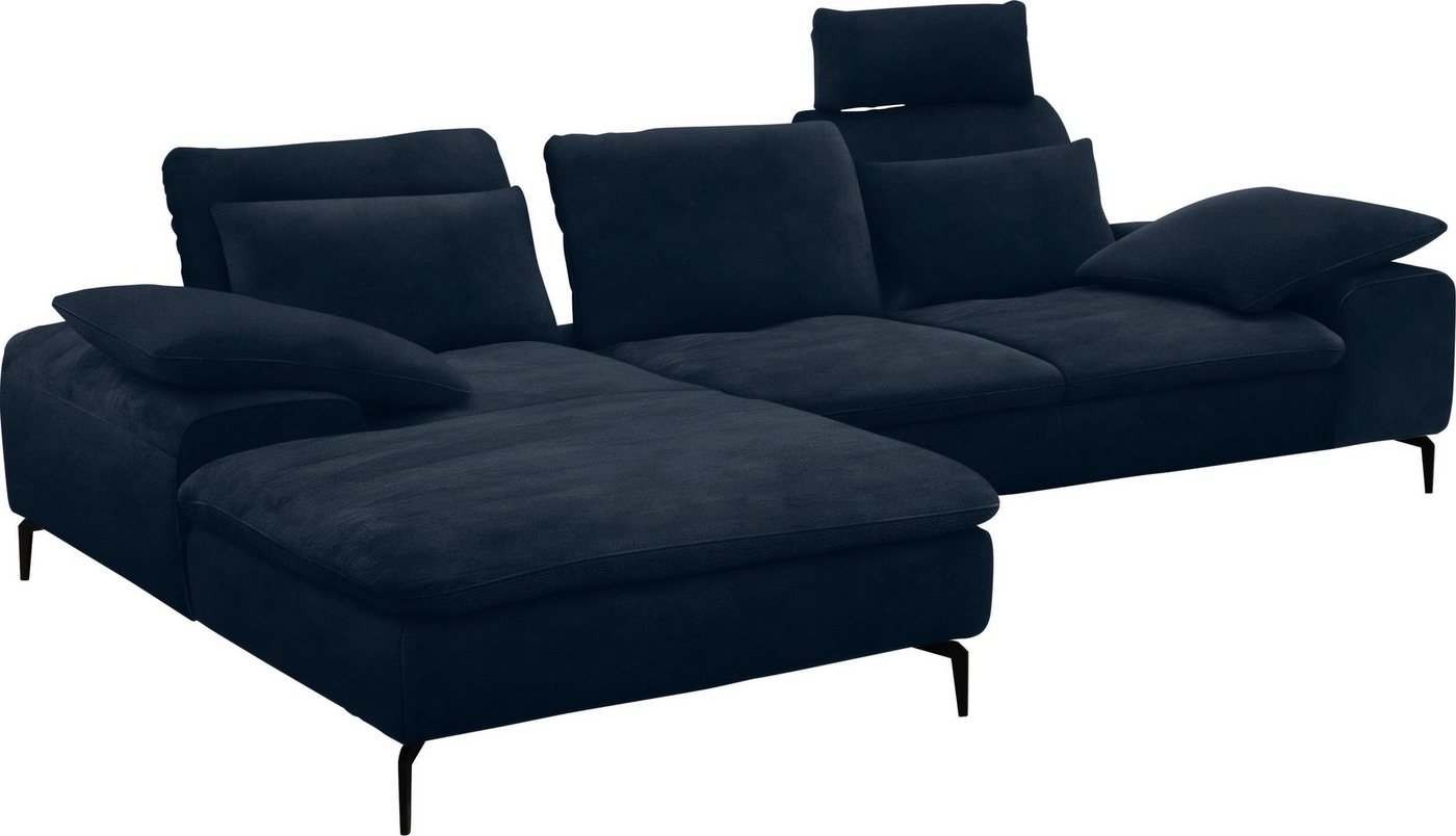 W.SCHILLIG Ecksofa valentinoo, Set, inklusive Hocker, mit Sitztiefenverstellung, Breite 299 cm von W.SCHILLIG