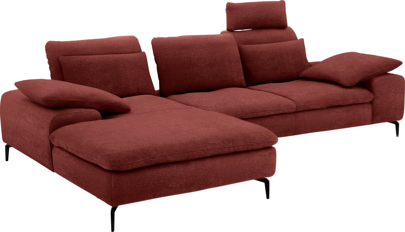 W.SCHILLIG Ecksofa valentinoo, Set, inklusive Hocker, mit Sitztiefenverstellung, Breite 299 cm von W.SCHILLIG