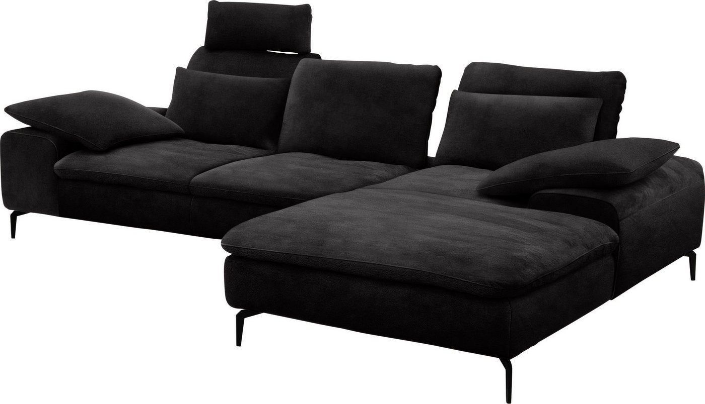 W.SCHILLIG Ecksofa valentinoo, Set, inklusive Hocker, mit Sitztiefenverstellung, Breite 299 cm von W.SCHILLIG