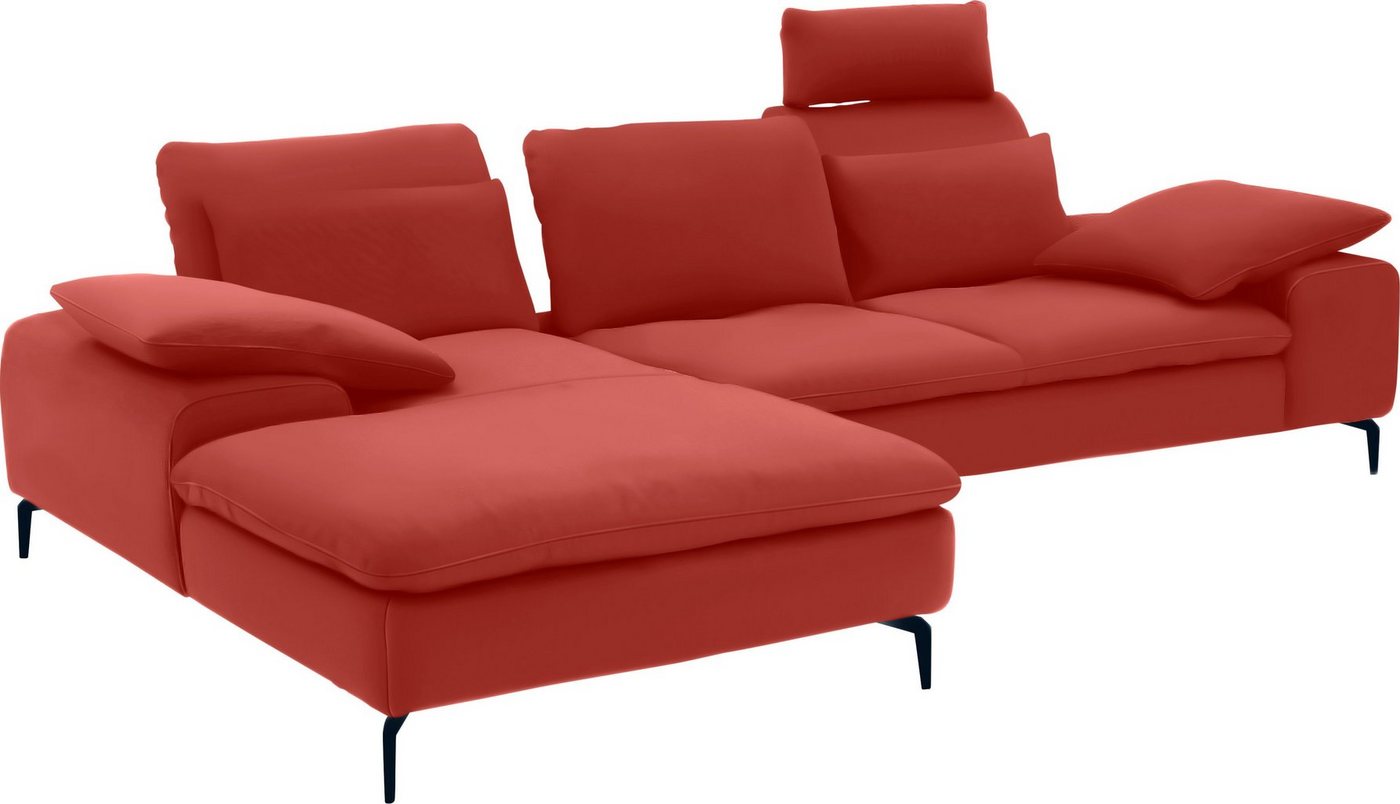 W.SCHILLIG Ecksofa valentinoo, Set, inklusive Hocker, mit Sitztiefenverstellung, Breite 299 cm von W.SCHILLIG