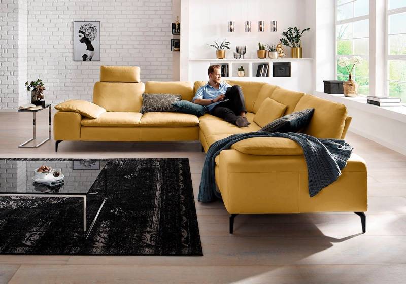 W.SCHILLIG Ecksofa valentinoo, Designsofa, elegant und bequem, L-Form, Set, mit Sitztiefenverstellung, Breite 318 cm von W.SCHILLIG