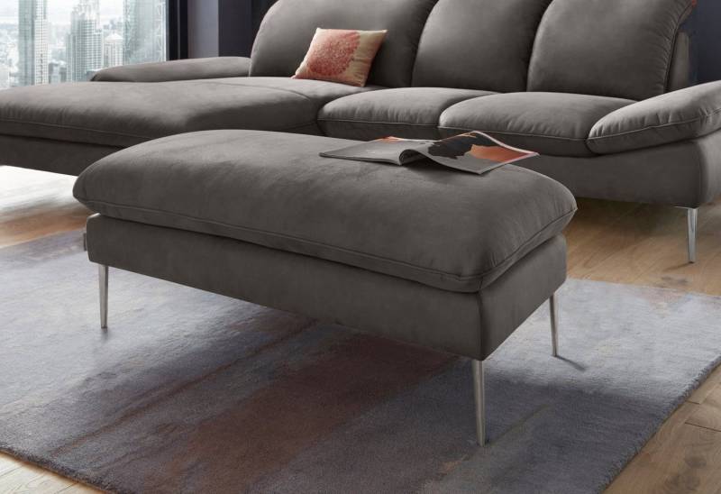 W.SCHILLIG Hocker enjoy&MORE, Füße Chrom glänzend, Breite 106 cm von W.SCHILLIG