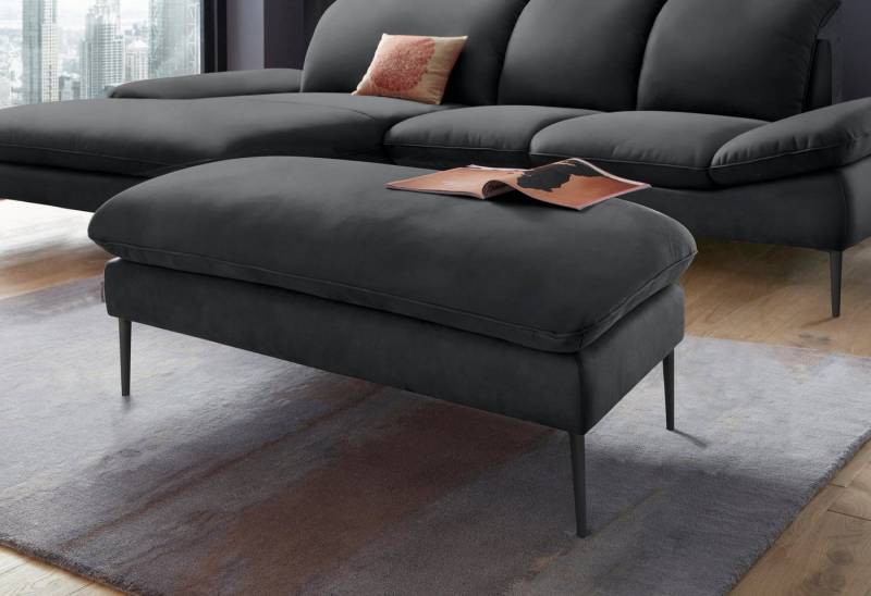 W.SCHILLIG Hocker enjoy&MORE, Füße schwarz pulverbeschichtet, Breite 106 cm von W.SCHILLIG