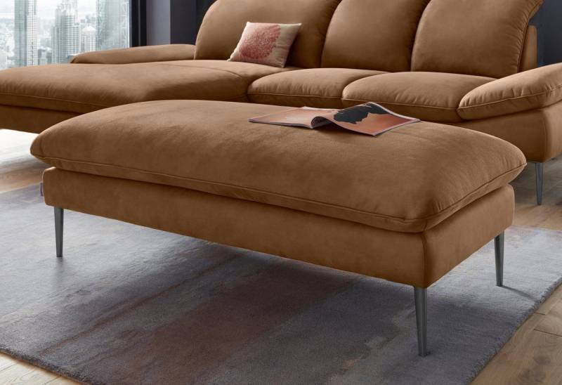W.SCHILLIG Hocker enjoy&MORE, Füße schwarz pulverbeschichtet, Breite 151 cm von W.SCHILLIG