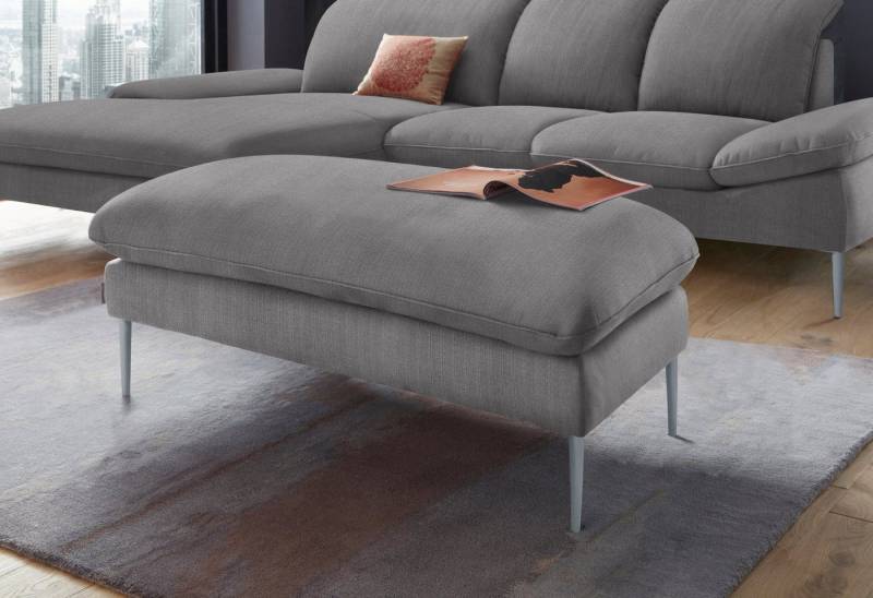 W.SCHILLIG Hocker enjoy&MORE, Füße silber matt, Breite 106 cm von W.SCHILLIG