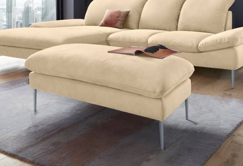 W.SCHILLIG Hocker enjoy&MORE, Füße silber matt, Breite 106 cm von W.SCHILLIG