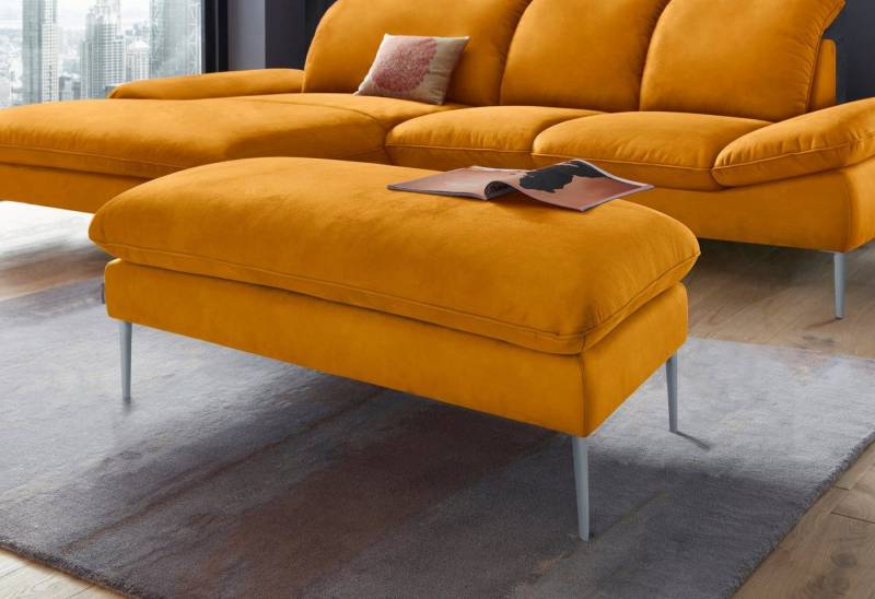 W.SCHILLIG Hocker enjoy&MORE, Füße silber matt, Breite 106 cm von W.SCHILLIG