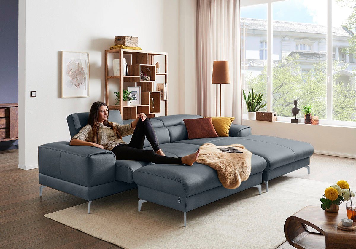 W.SCHILLIG Polsterhocker piedroo, Designsofa mit tollem Sitzkomfort, bequem, L-Form, Füße in Silber matt W.SCHILLIG Polsterhocker piedroo, Designsofa mit tollem Sitzkomfort, bequem, L-Form, Füße in Silber matt von W.SCHILLIG