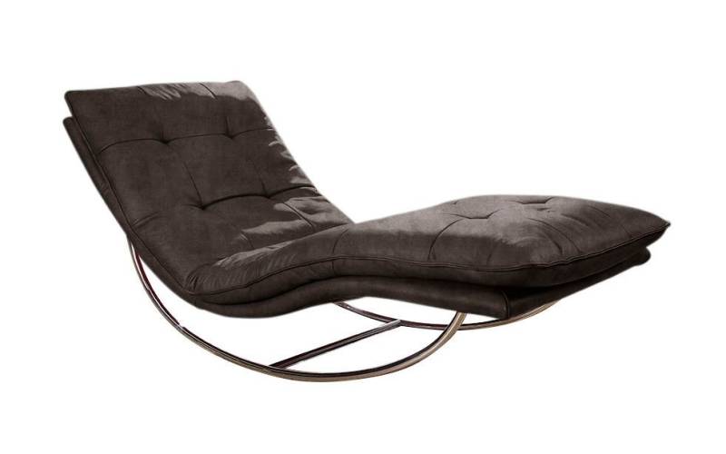 W.SCHILLIG Relaxliege daily dreams, in Waffelkissen-Optik, Schaukelgestell Chrom glänzend, in 2 Breiten von W.SCHILLIG