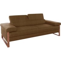 W.SCHILLIG 2,5-Sitzer "finn", German Design Award 2016, Fußgestell Nussbaum natur, Breite 230 cm von W.Schillig