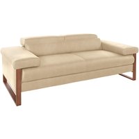 W.SCHILLIG 2-Sitzer "finn" German Design Award 2016, Fußgestell Nussbaum natur, Breite 210 cm von W.Schillig