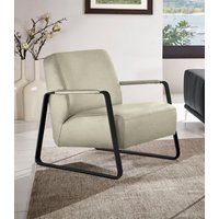 W.SCHILLIG Cocktailsessel "quadroo Loungesessel,", mit bezogenen Armlehnen, Gestell in Schwarz pulverbeschichtet von W.Schillig