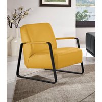 W.SCHILLIG Cocktailsessel "quadroo Loungesessel,", mit bezogenen Armlehnen, Gestell in Schwarz pulverbeschichtet von W.Schillig