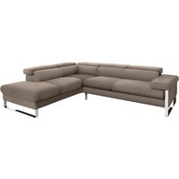 W.SCHILLIG Ecksofa "finn, toller Sitzkomfort, L-Form, hochwertige Verarbeitungsdetails", German Design Award 2016, Fußgestell Chrom glänzend, Breite 281 cm von W.Schillig