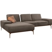 W.SCHILLIG Ecksofa "run, Designsofa mit tollem Sitzkomfort, bequem, L-Form", mit Holzsockel, Füße in Bronze pulverbeschichtet, Breite 279 cm von W.Schillig