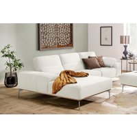 W.SCHILLIG Ecksofa "run, Designsofa, bequem, L-Form", mit elegantem Holzsockel, Füße in Chrom glänzend, Breite 299 cm von W.Schillig