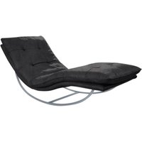 W.SCHILLIG Relaxliege "daily dreams", in Waffelkissen-Optik, Schaukelgestell silber matt, in 2 Breiten von W.Schillig