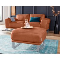 W.SCHILLIG Hocker "montanaa", mit Metallkufen in Silber matt, Breite 71 cm von W.Schillig