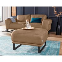 W.SCHILLIG Hocker "montanaa", mit Metallkufen in Schwarz pulverbeschichtet, Breite 71 cm von W.Schillig