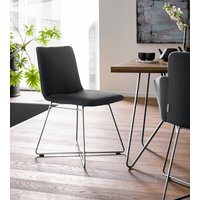 W.SCHILLIG Polsterstuhl "jakob", Longlife Xtra-Leder Z59, mit Drahtrohrgestell in Chrom glänzend W.SCHILLIG Polsterstuhl "jakob", Longlife Xtra-Leder Z59, mit Drahtrohrgestell in Chrom glänzend von W.Schillig