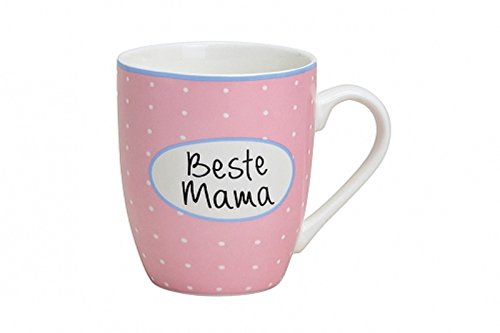 Becher Beste Mama Tasse aus Keramik rosa mit Punkte Muttertag 300 ml Becher Beste Mama Tasse aus Keramik rosa mit Punkte Muttertag 300 ml von Westinghouse