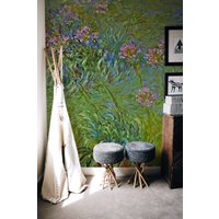 Grünes Aquarell Garten, Entfernbare Tapete, Wandbild, Temporäre Selbstklebend, #1 von W0nderw4llsBoutique