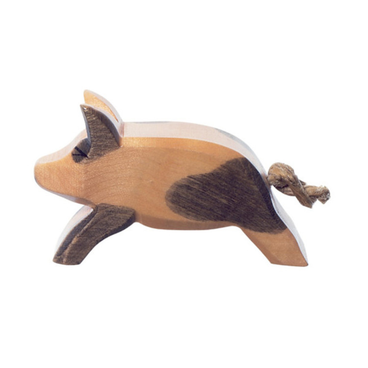 Holztier Möbelknopf Laufschwein von WA Manufaktur