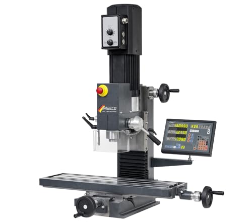 WABECO Fräsmaschine F1220 HS MK2 mit Digitaler Positionsanzeige 2,5 kW Arbeitstisch 700x180 mm Made in Germany von WABECO