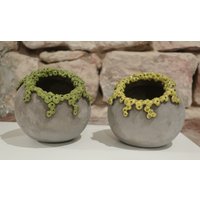 Getöpferte Kugel Mit Korallen-Motiv von WABISABIKeramik