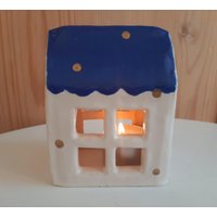 Getöpfertes Teelicht-Häuschen Getöpfertes Teelicht-Häuschen von WABISABIKeramik