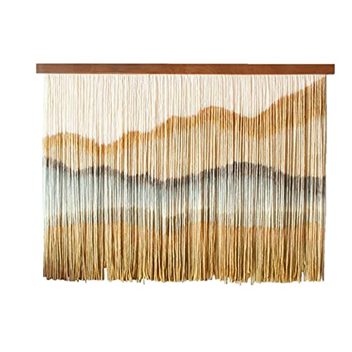 ZNKZJ Große Makramee-Wandbehang tauchgefärbt Makramee Wandkunst Wandteppich Boho Wanddekoration ，Baumwollseil Textil Macrame Wall Hanging Handgefärbte Wandteppiche Wohnkultur,A_120x110cm von WABMJGW