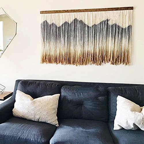 ZNKZJ Große Makramee-Wandbehang tauchgefärbt Makramee Wandkunst Wandteppich Boho Wanddekoration ,Baumwollseil Textil Macrame Wall Hanging Handgefärbte Wandteppiche Wohnkultur,B_120x80cm ZNKZJ Große Makramee-Wandbehang tauchgefärbt Makramee Wandkunst Wandteppich Boho Wanddekoration ,Baumwollseil Textil Macrame Wall Hanging Handgefärbte Wandteppiche Wohnkultur,B_120x80cm von WABMJGW