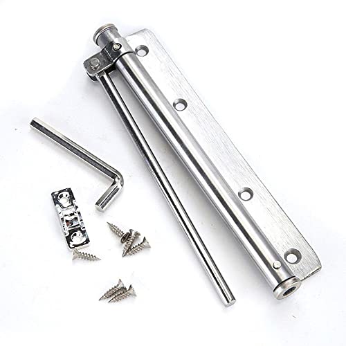 WABTU TüRschließEr Türschließer aus Edelstahl mit automatischer Feder kann die Türschließer-Möbeltürbeschläge einstellen Automatischer TüRschließEr (Color : Silver) von WABTU