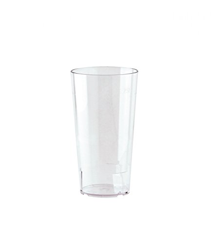 10er Set WACA® Mehrwegbecher 0,4 l aus SAN, glasklar, bruchunempfindlich von WACA